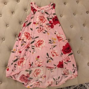 High-low floral dress